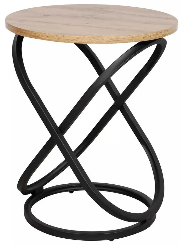 Măsuță de cafea Eos IV, stejar artisan / negru