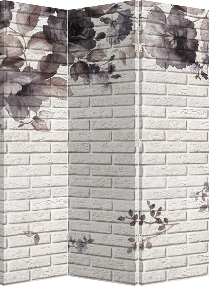 Paravan - Perete și buchet (126x170 cm)