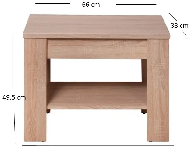Măsuță cafea Gwenn 70 (Stejar sonoma). 1052942