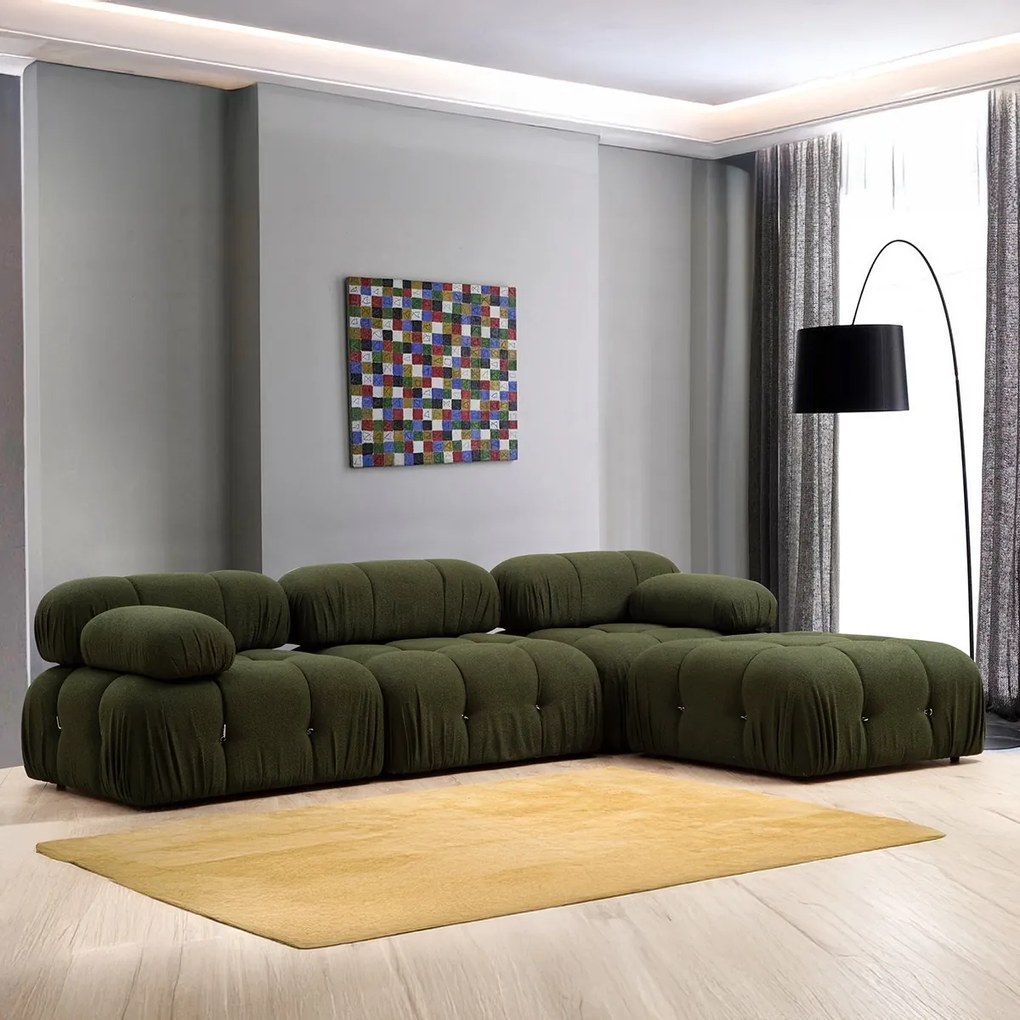Taburet Bubble Pouffe Verde