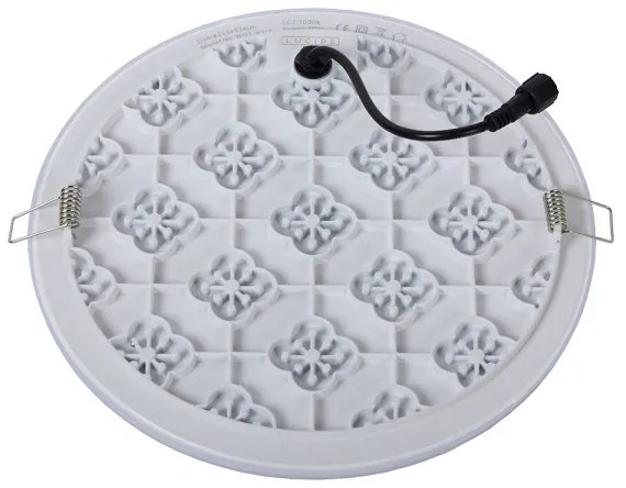 Plafonieră LED încastrată dimabilă 2 în 1 CERES 30W/230V IP44 albă Lucide 28112/30/31