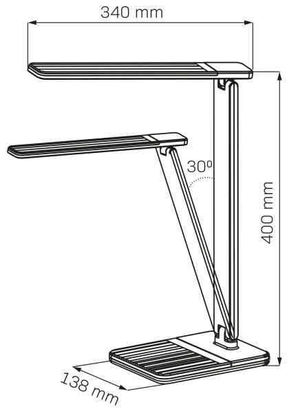 Lampă LED tactilă dimabilă de masă PRESTIGE LED/12W/230V 2700/6500K negru