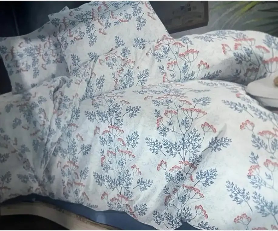 Lenjerie de pat bumbac satinat 2 persoane,homs,serie D 270,00026