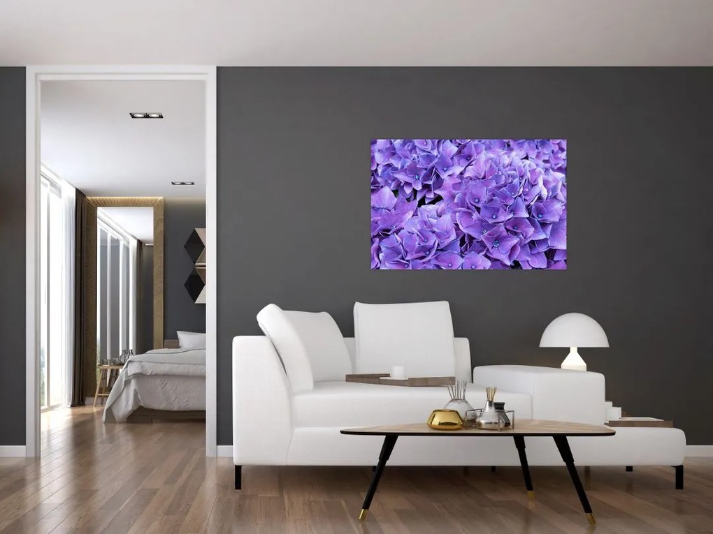 Tablou cu flori violete (90x60 cm)