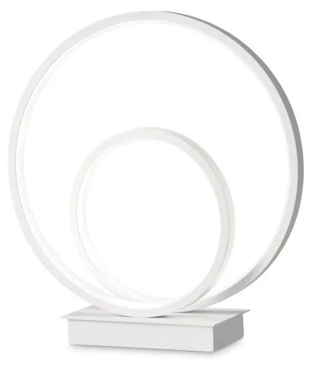 Lampa de masa LED design modern circular OZ TL ON-OFF BIANCO