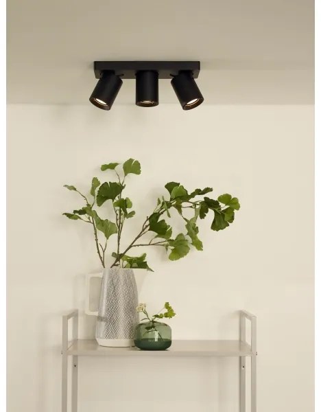 Spot LED dimabil NIGEL 3xGU10/5W/230V negru Lucide 09929/15/30