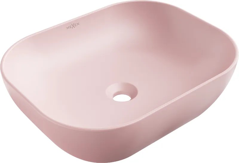 Mexen Rosa chiuvetă de blat 50 x 40 cm, roz mat - 21095044