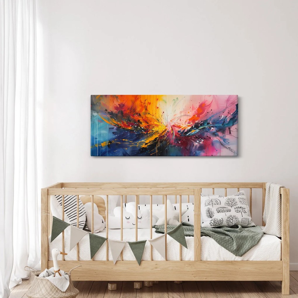 Tablou - Abstracție de culoare (120x50 cm)