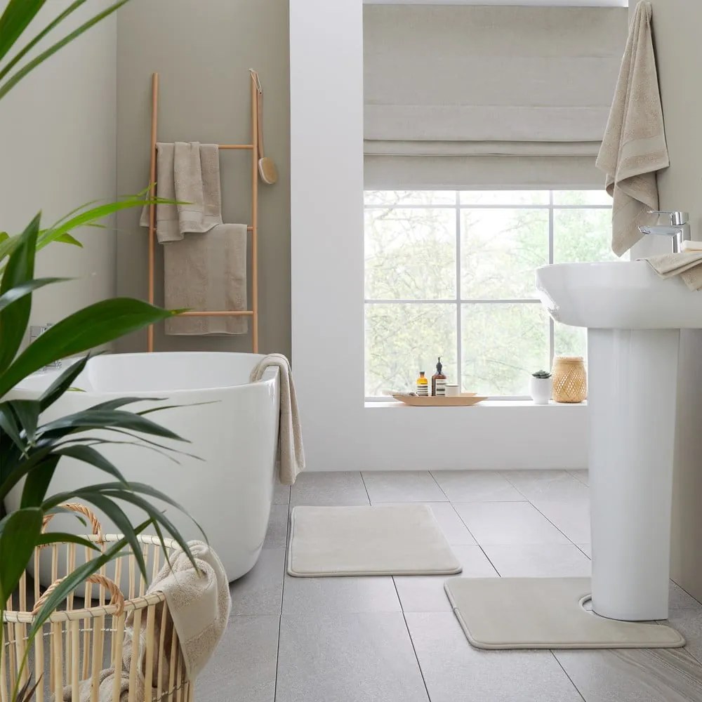 Prosop bej din bumbac din frotir 70x120 cm Anti-Bacterial – Catherine Lansfield