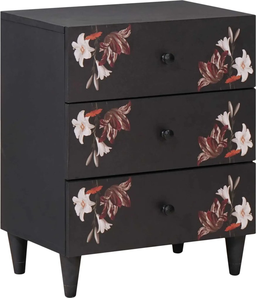 vidaXL Noptieră Multicolour 50 x 33 x 60 cm Lemn de mango solid