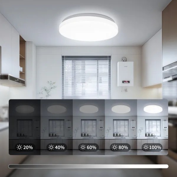 Brilagi - Plafonieră LED MILKY WAY, 24 W, 230 V, 3000/4000/6500 K, Ø 38 cm