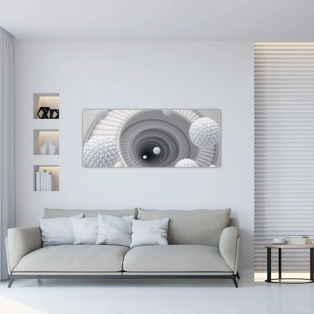 Tablou cu abstracție 3D (120x50 cm)