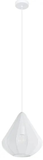 Lustră pe cablu Eglo 43996 DOLWEN 1xE27/40W/230V d. 33,5 cm alb