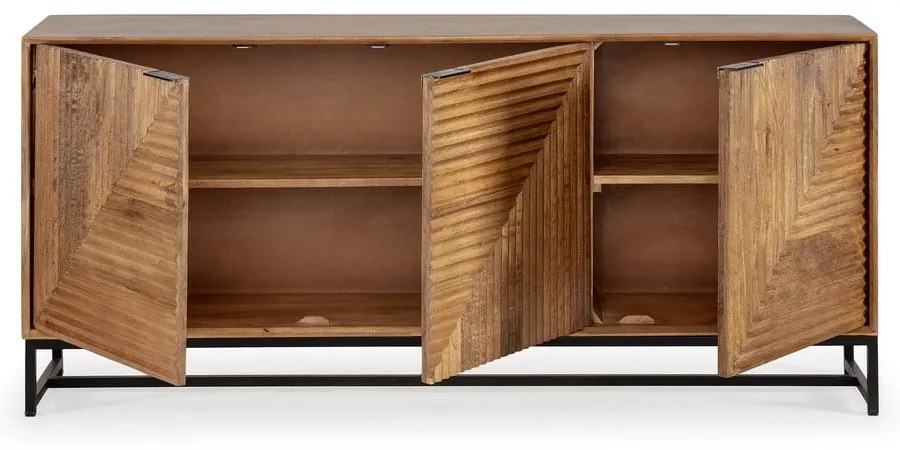 Comodă în culoare naturală din lemn de mango 170x79x40 cm Nereida – MOME