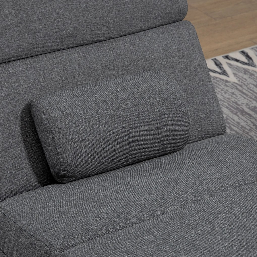 HOMCOM Fotoliu de Masaj cu 8 Puncte Vibrante și Încălzire, 5 Moduri, Temporizator și Telecomandă, Gri | Aosom Romania