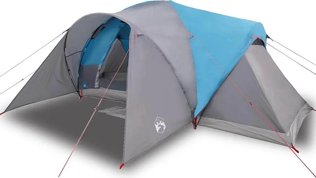 vidaXL Cort de familie cupolă, 6 persoane, albastru, impermeabil