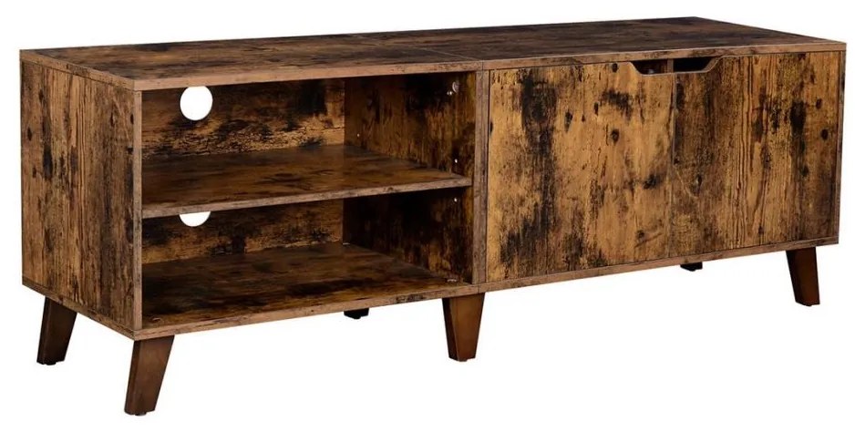 Comodă TV BASTOR maro/negru