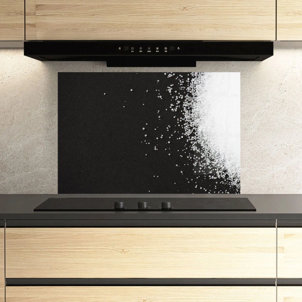 Panou Sticla Bucatarie, 30x40cm, Protectie aragaz, Antistropi, Termorezistent, Alimente, Condimente, Salt Texture