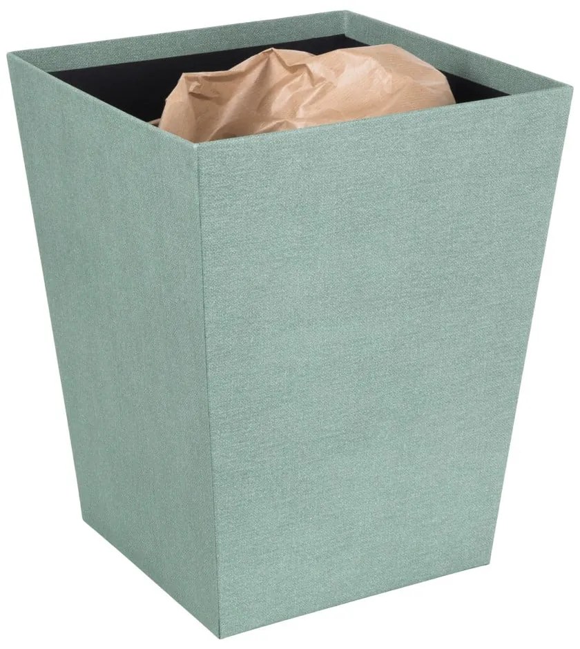 Coș de gunoi albastru-verde pentru birou Sofia Canvas Paper Laminate – Bigso