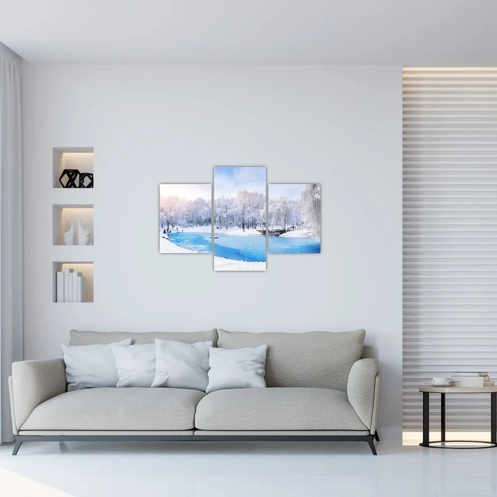 Tablou - Lac de gheață (90x60 cm)