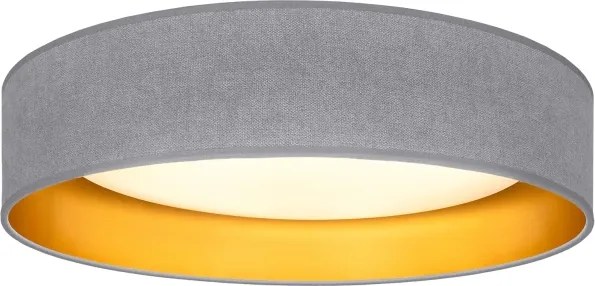 Brilagi-LED Plafonieră VELVET SIMPLE LED/36W/230V 3000K Ø 55 cm gri/auriu