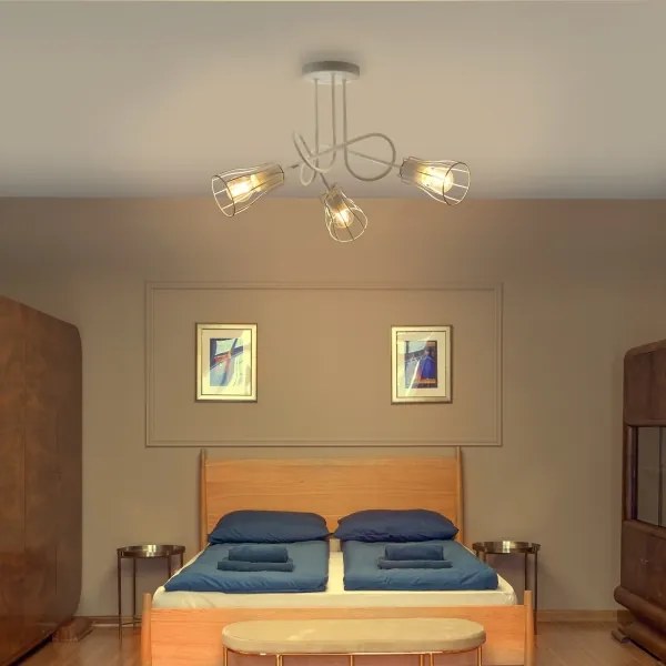 Lustră aplicată OXFORD 3xE27/15W/230V albă