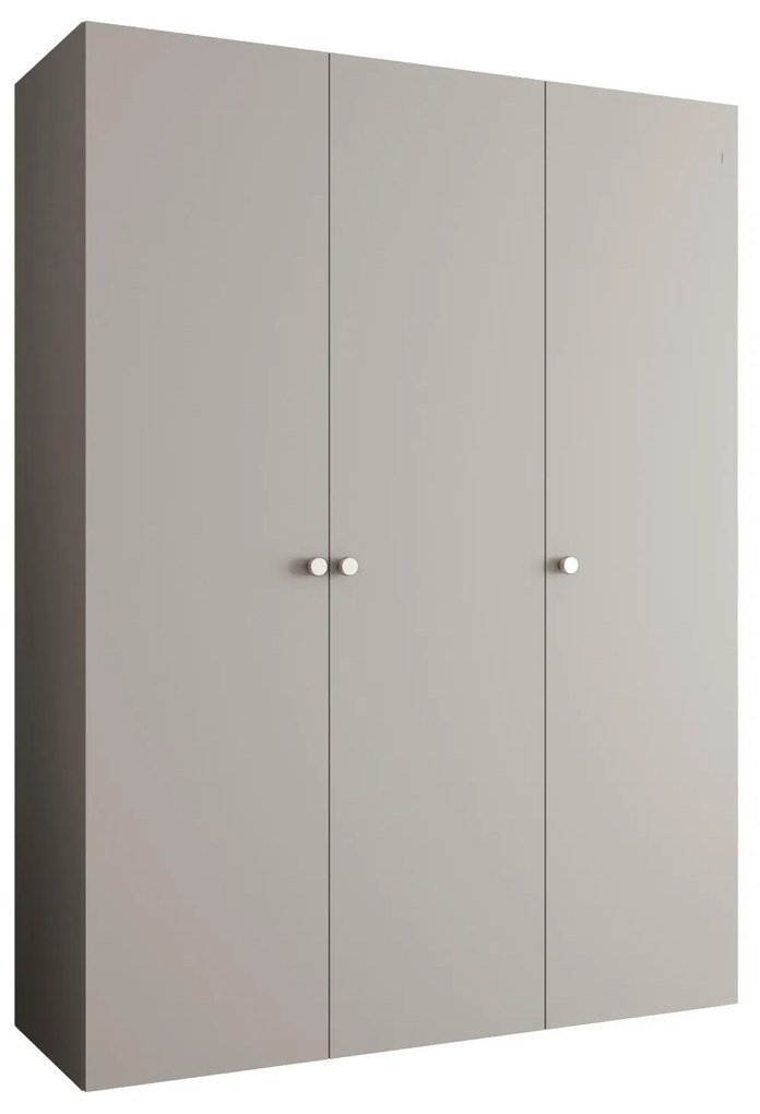 Dulap de haine 150 cm Parna 1 (Cașmir + Argintiu). 1125875