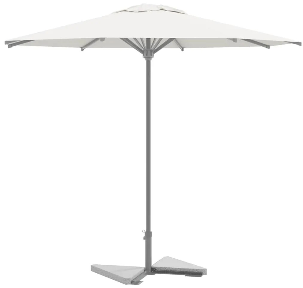 vidaXL Plăci cu greutate umbrelă 2 buc granit gri triunghiular 14 kg