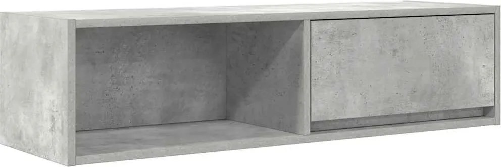 vidaXL Comodă TV, gri beton, 100x31x25,5 cm, lemn prelucrat