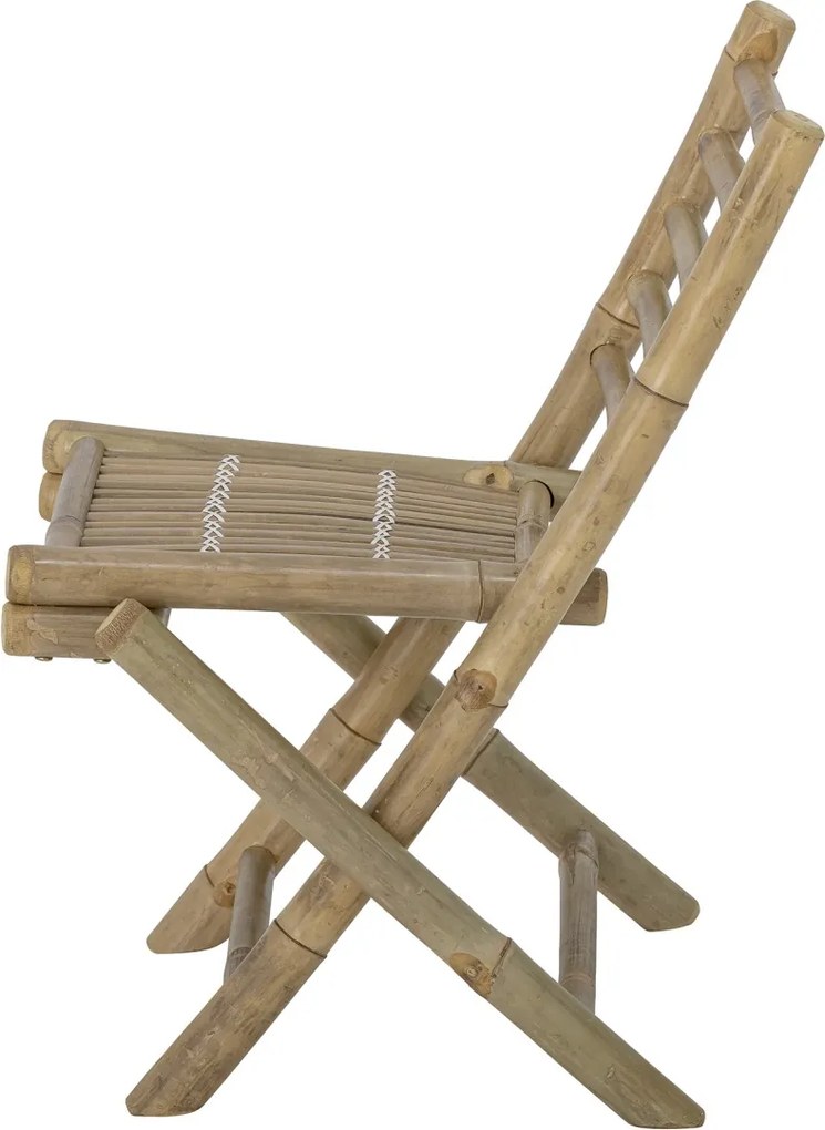 Scaun pliabil de exterior natur din lemn de bambus, „Sole Mini”