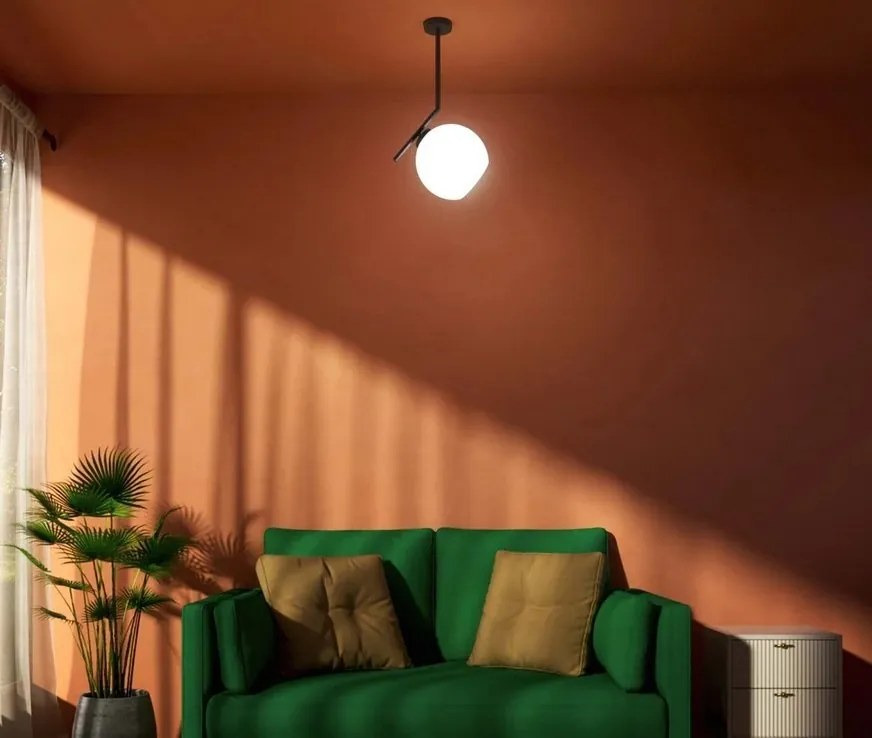 Lustra din alama stil modern Art Deco Spheres