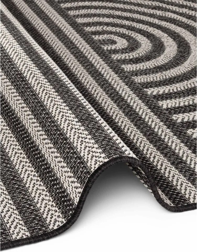 Covor pentru exterior și interior negru/crem 160x230 cm Haringey Woodfield – Ted Baker