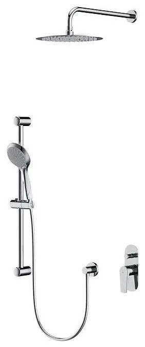 Set de duș cu baterie ascunsă Cersanit S952-011 MODUO crom lucios