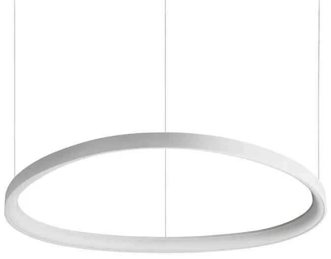Lustra LED suspendata design circular GEMINI SP D081 BIANCO