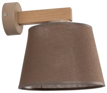 Brilagi - Lampă de perete LATTE SABIA 1xE27/15W/230V pin/maro