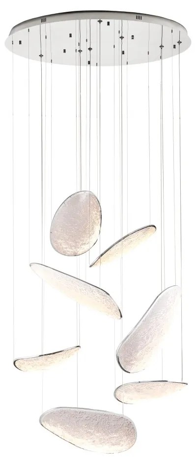 Lustra casa scarii lumina decorativa LED Empire 121W crom