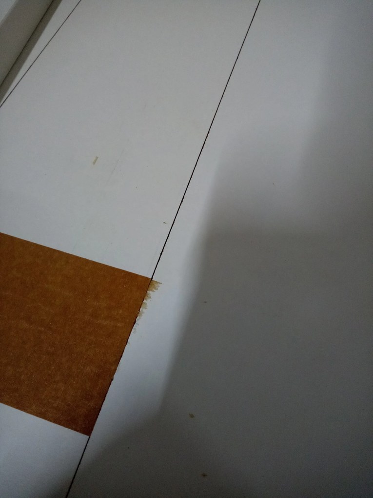 OFERTA Masă de dining albă cu blat decor stejar sonoma MADO 120x80 Clasa II