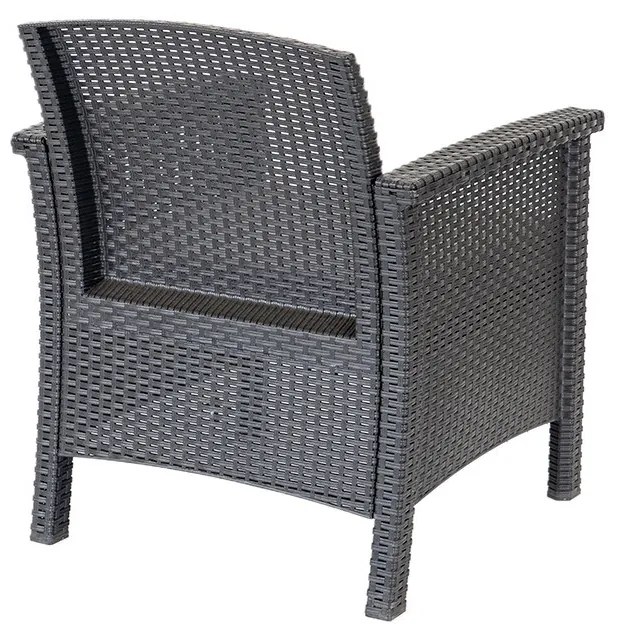 Scaun de grădină Venus din plastic, grafit