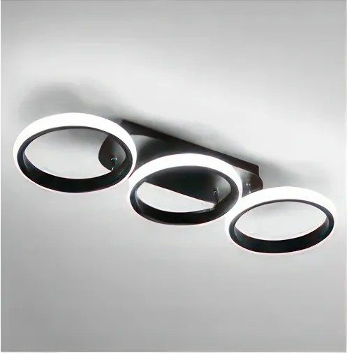 Plafonieră dimabilă LED/30W/230V 3000-6500K neagră Wi-Fi Tuya + telecomandă