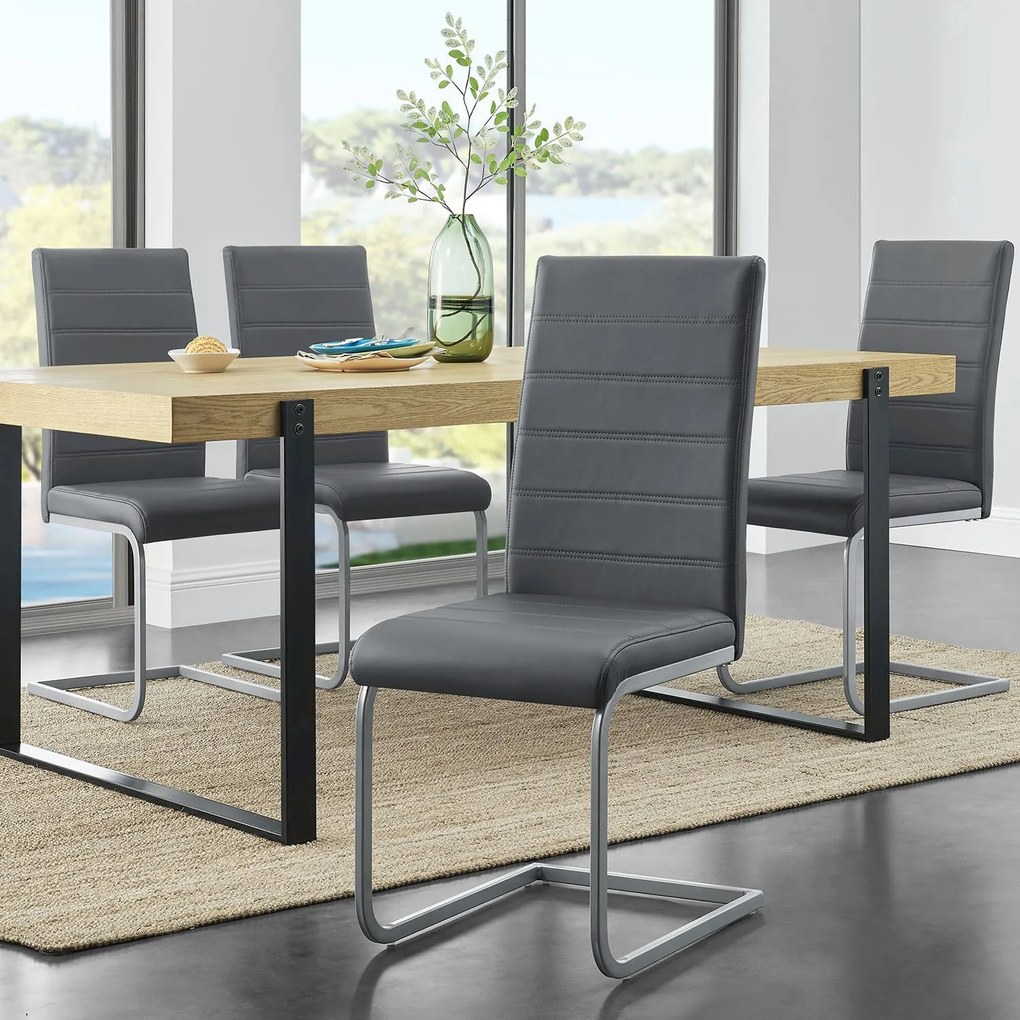 Jusky Set 2 scaune consola Vegas - gri