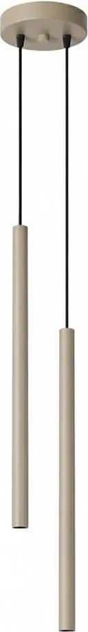 Sollux SL.2118 - Lustră suspendată pe cablu PASTELO 2xG9/8W/230V taupe