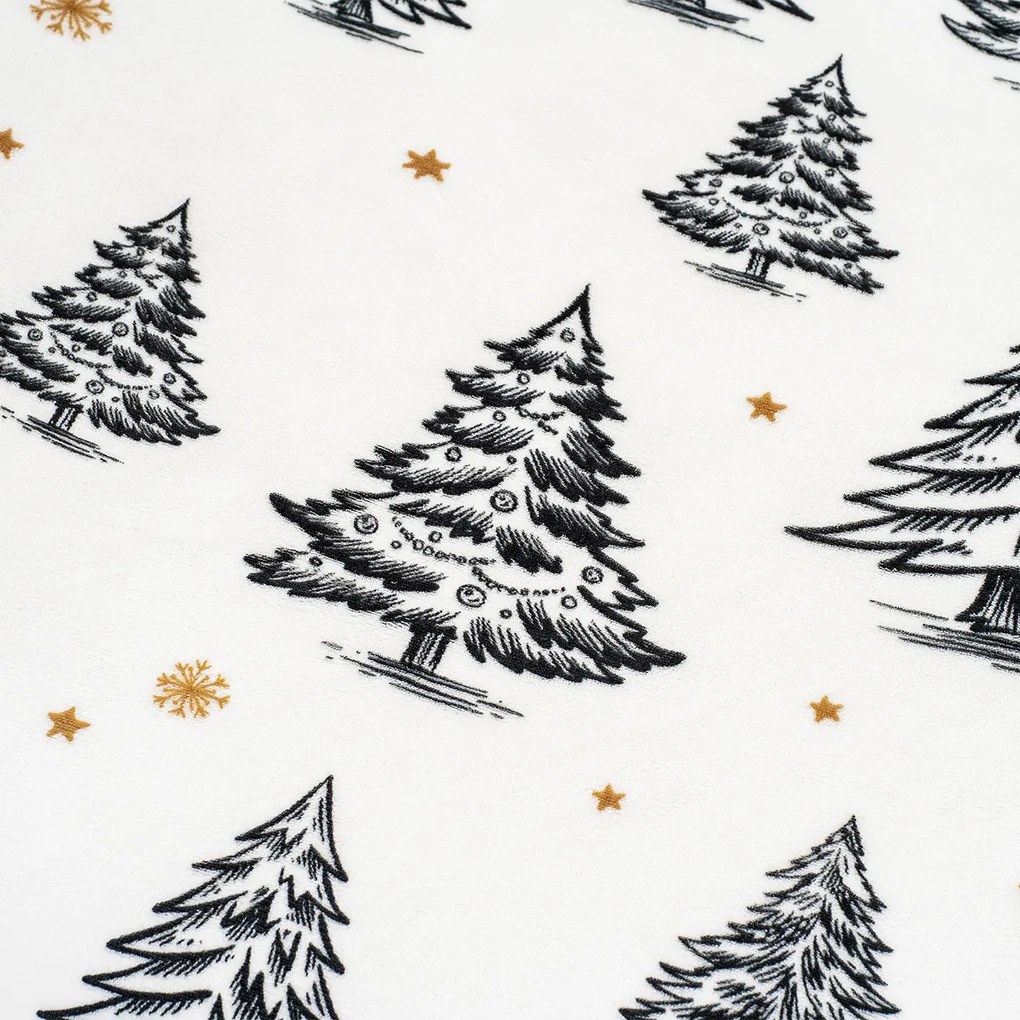 Lenjerie de pat din microflanel 4Home FrostedTrees, 140 x 200 cm, 70 x 90 cm, 140 x 200 cm, 70 x 90 cm