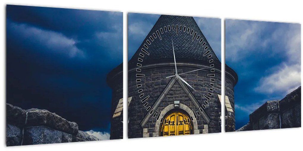 Tablou - Înainte de furtună (cu ceas) (90x30 cm)