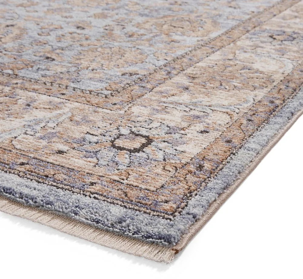 Covor tip traversă albastru/crem 80x300 cm Vintage – Think Rugs