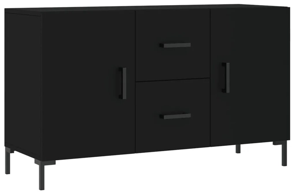 828173 vidaXL Servantă, negru, 100x36x60 cm, lemn compozit