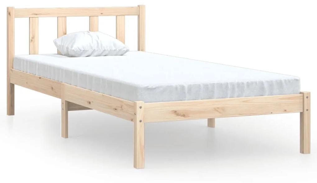 810067 vidaXL Cadru de pat, 90x200 cm, lemn masiv de pin