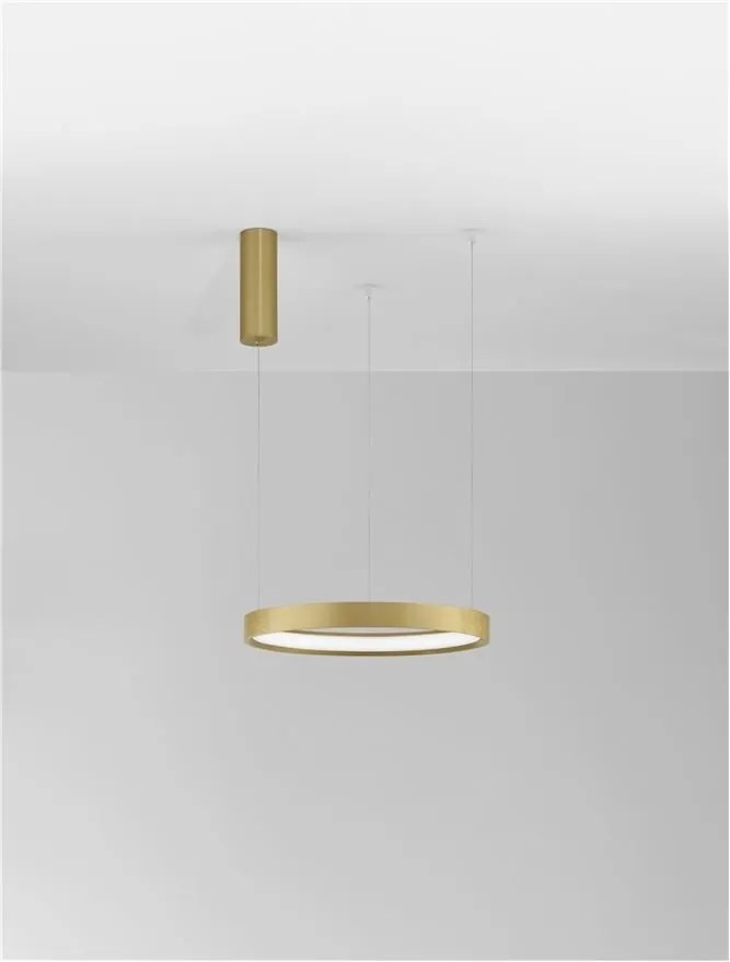 Lustra LED suspendata design modern circular PERRINE D-40cm aurie
