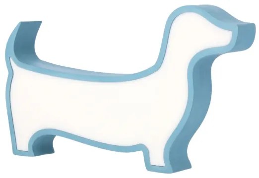 Lampă de masă pentru copii DOG, LED 12W/230V, albastră