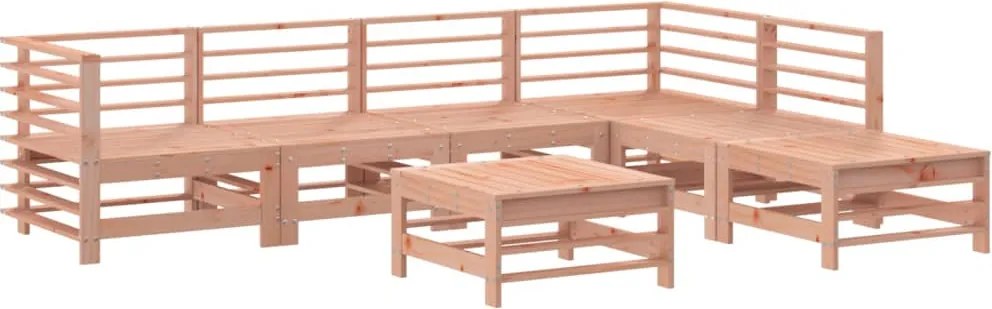 vidaXL Set mobilier de grădină, 7 piese, lemn masiv douglas