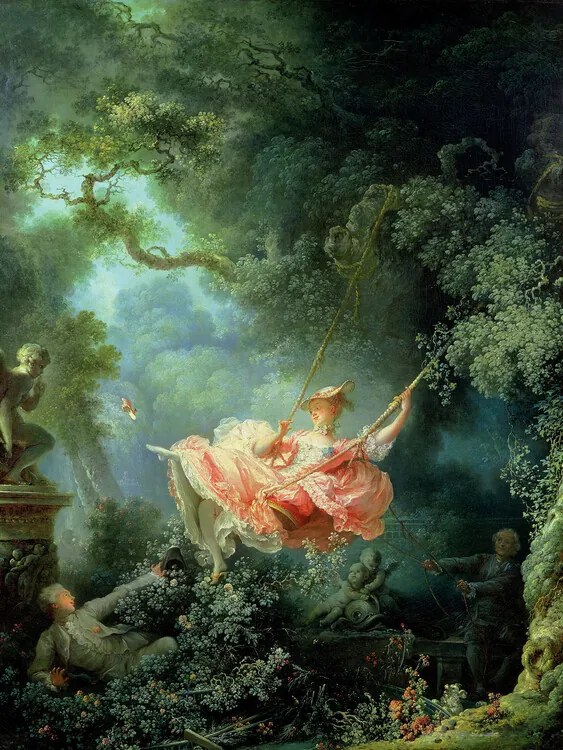 Reproducere The Happy Accidents of the Swing, Jean-Honoré Fragonard